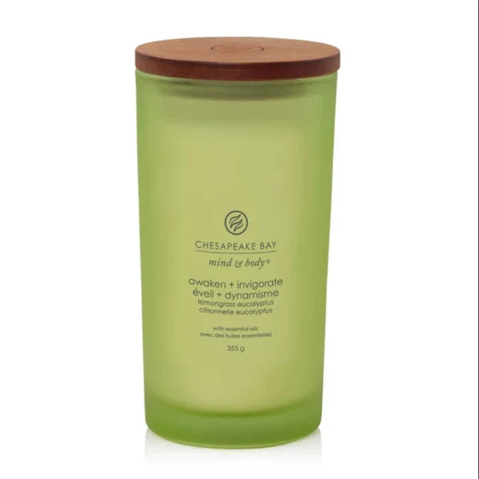 YANKEE CANDLE – Awaken & Invigorate Lumânare Mare cu Citronella și Eucalipt, 355 g