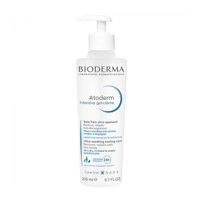 BIODERMA ATODERM – Gel-Cremă Intensivă, Tratament Anti-Mâncărime, 200 ml