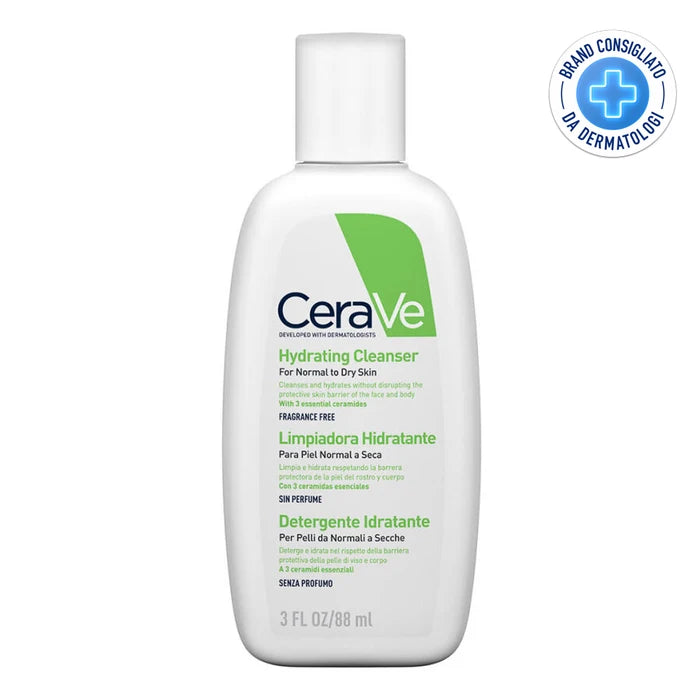 CERAVE – Detergent Hidratant pentru Față, Piele Normală până la Uscată, 88 ml