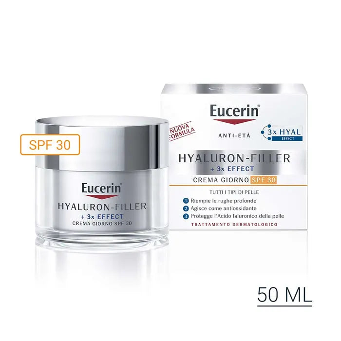 EUCERIN HYALURON-FILLER +3x EFFECT – Cremă de Zi SPF 30, 50 ml
