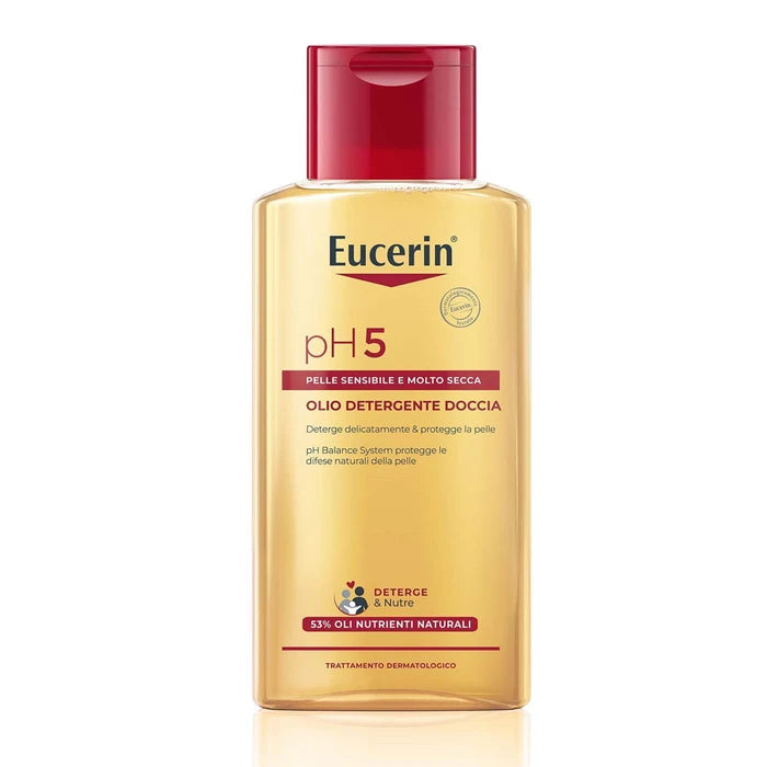 EUCERIN PH5 – Ulei de Duș pentru Piele Sensibilă și Uscată, 200 ml