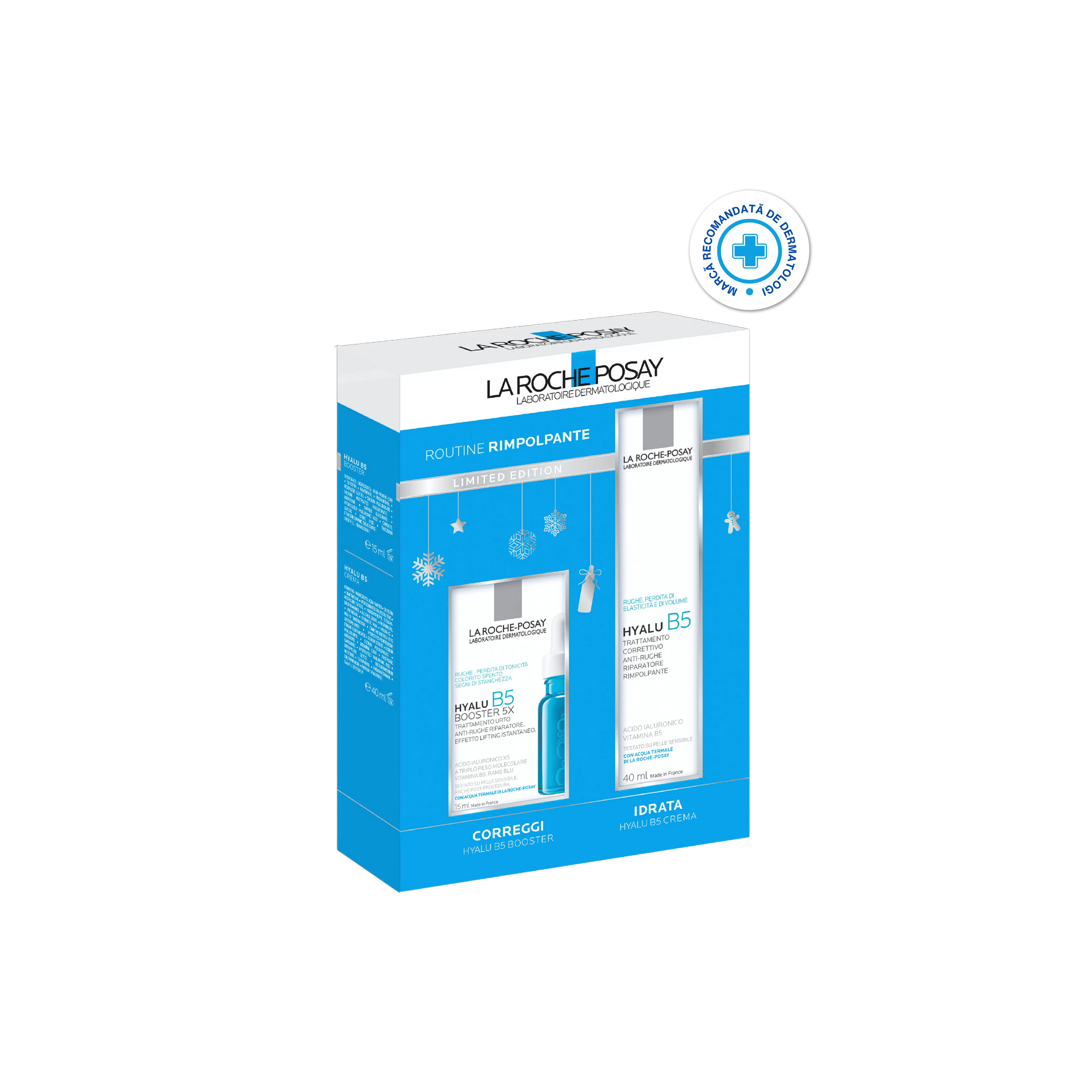 La Roche-Posay Hyalu B5 Kit X2 – Set rimpolpante cu ser și cremă pentru față