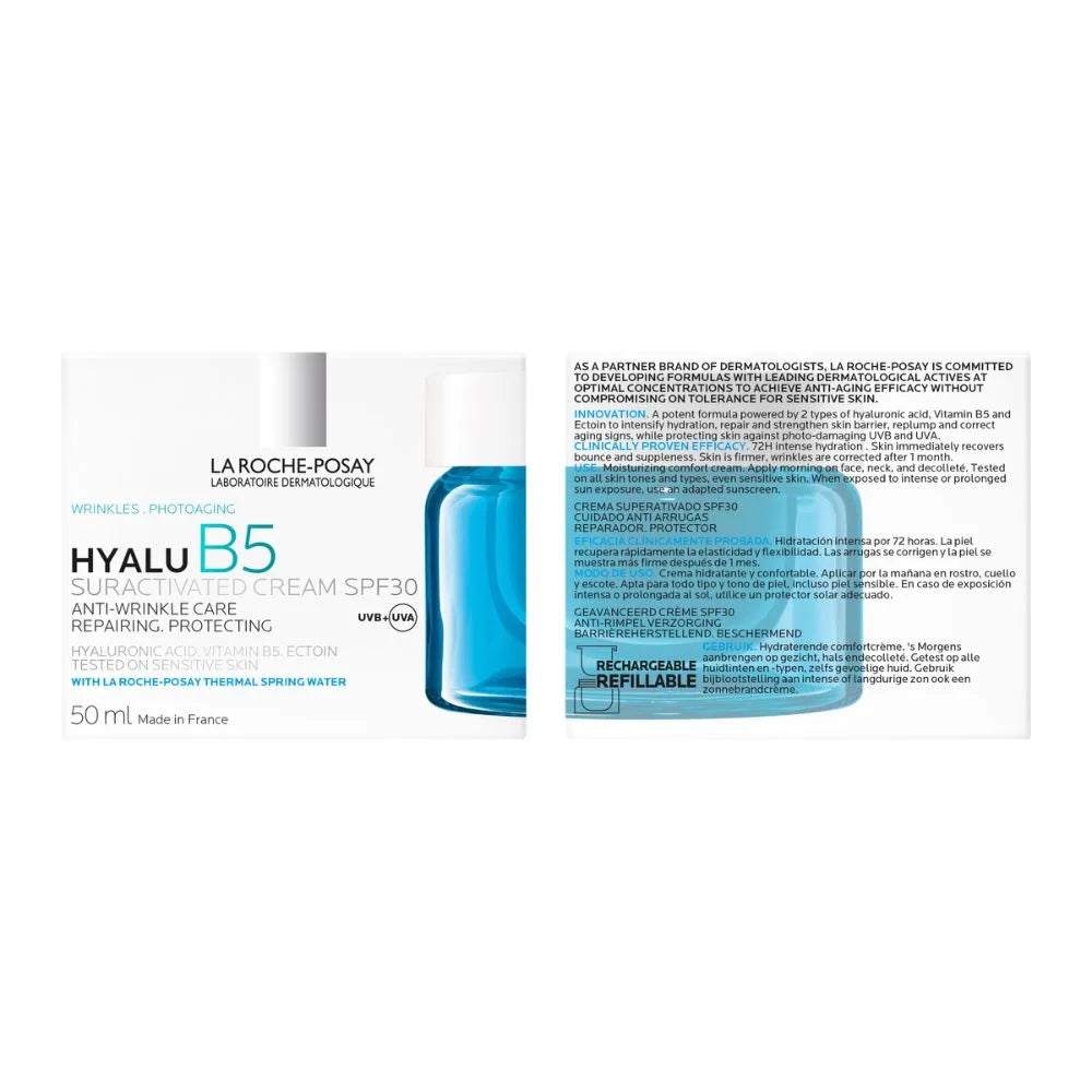 La Roche-Posay Hyalu B5 – Cremă de față anti-rid, reparatorie și protectoare SPF30, 50 ml