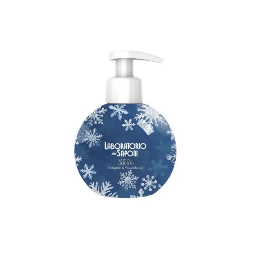 LABORATORIO DEI SAPONI – Winter Mood Sapone Lichid Ice, Parfum Rodie și Violetă Sălbatică, 240 ml