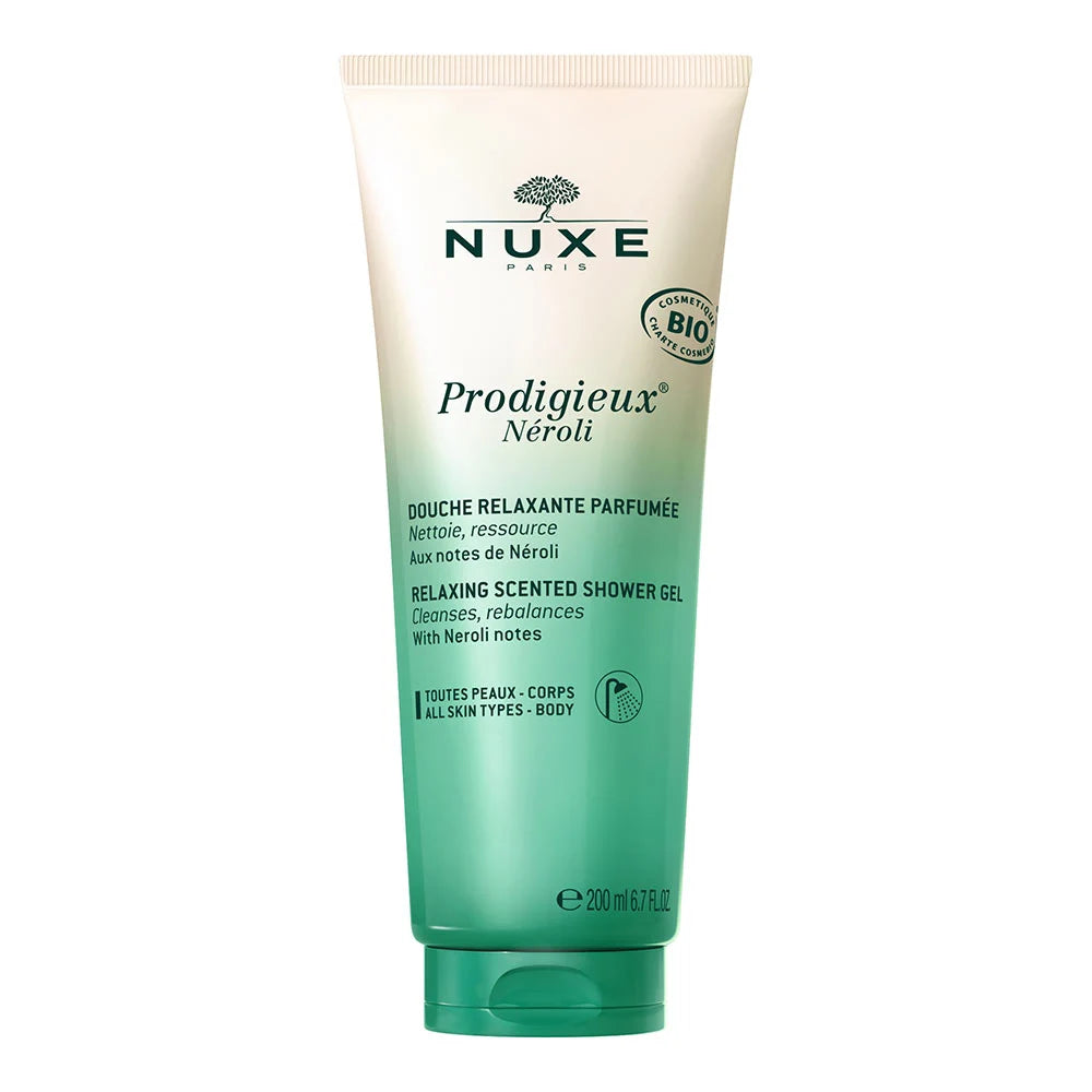 Nuxe Prodigieux Neroli Shower GEL – Gel de duș relaxant cu neroli, 200 ml