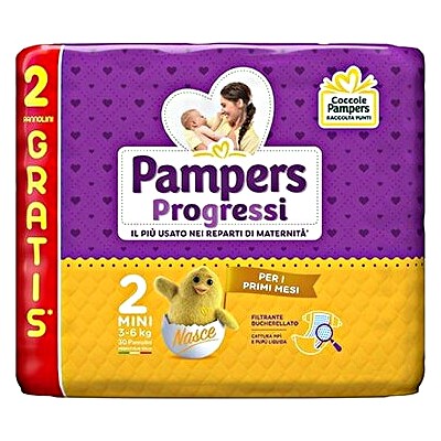 PAMPERS Progressi – scutece, mini, 28 bucăți