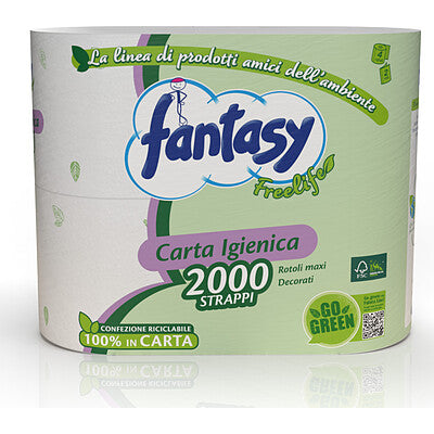 FANTASY Freelife hârtie igienică, 2 straturi, 4 role