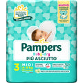PAMPERS Baby-Dry – scutece, midi, 20 bucăți