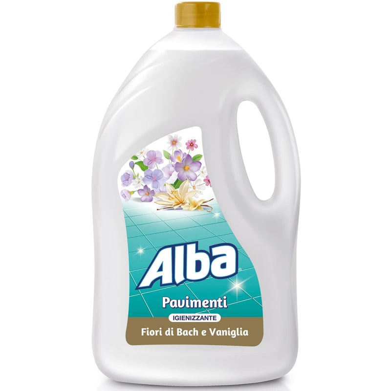 ALBA  Soluție igienizantă pentru pardoseli, Flori de Bach și Vanilie, 4 litri