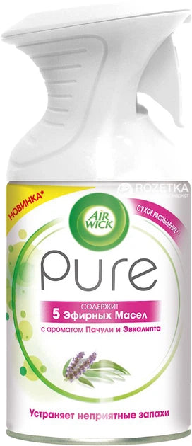 AIR WICK Pure Odorizant spray Patchouli și Eucalipt, 250 ml