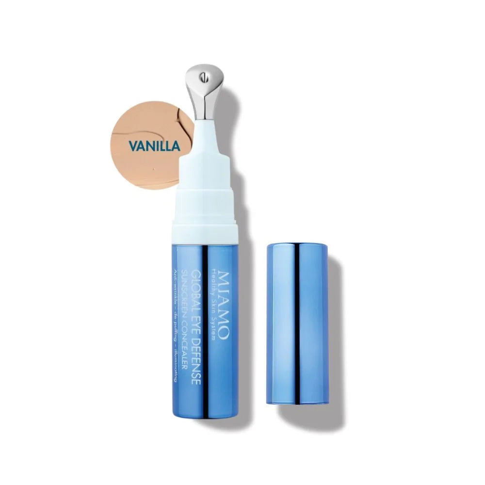 MIAMO Global Eye Defence Sunscreen Concealer SPF 30 Corector iluminator pentru conturul ochilor Anti-rid și Anti-pungi Vanilla 7,5 ml