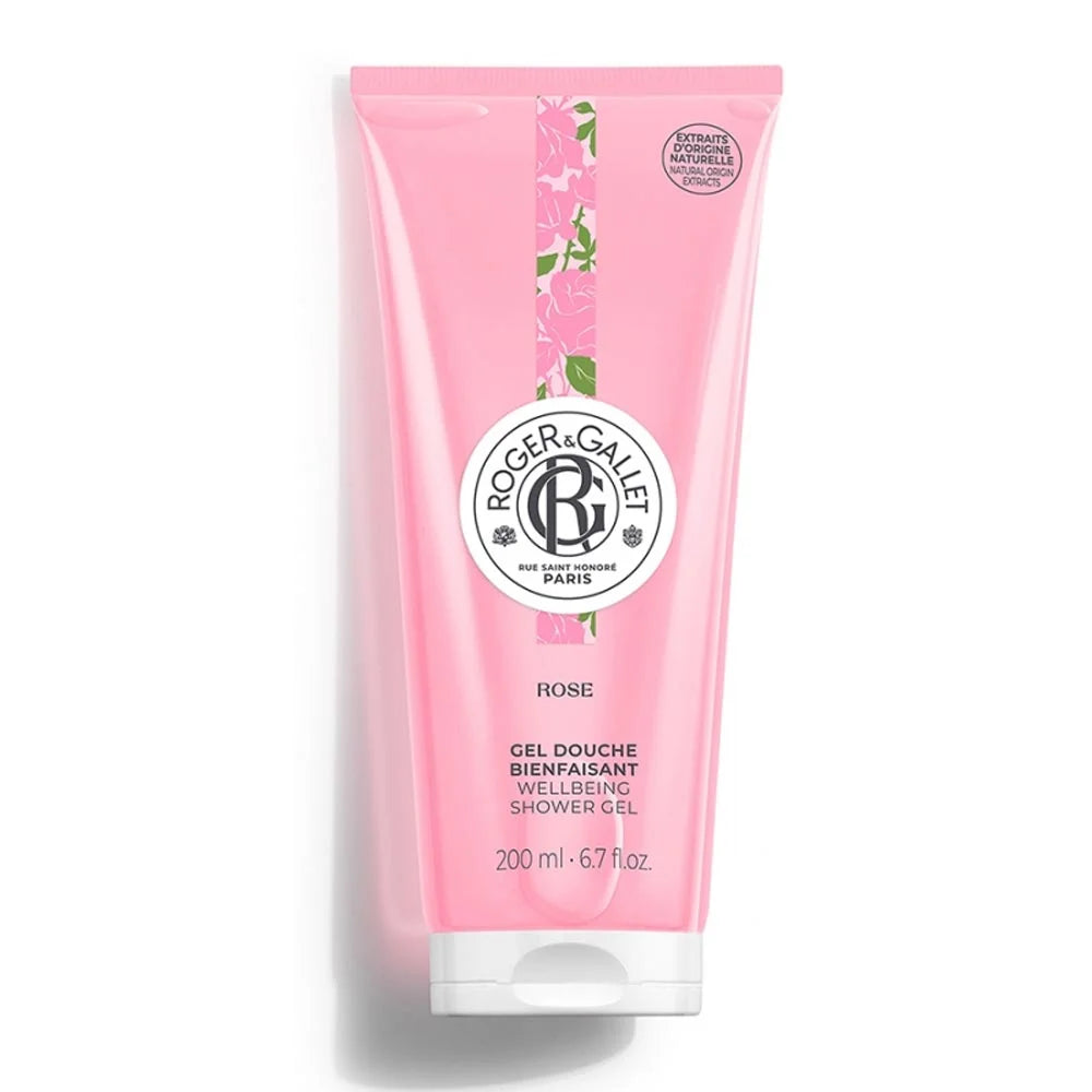 ROGER&GALLET – Rose Gel de Duș de Bien-Être cu Trandafir Damasc și Mirodenii, 200 ml