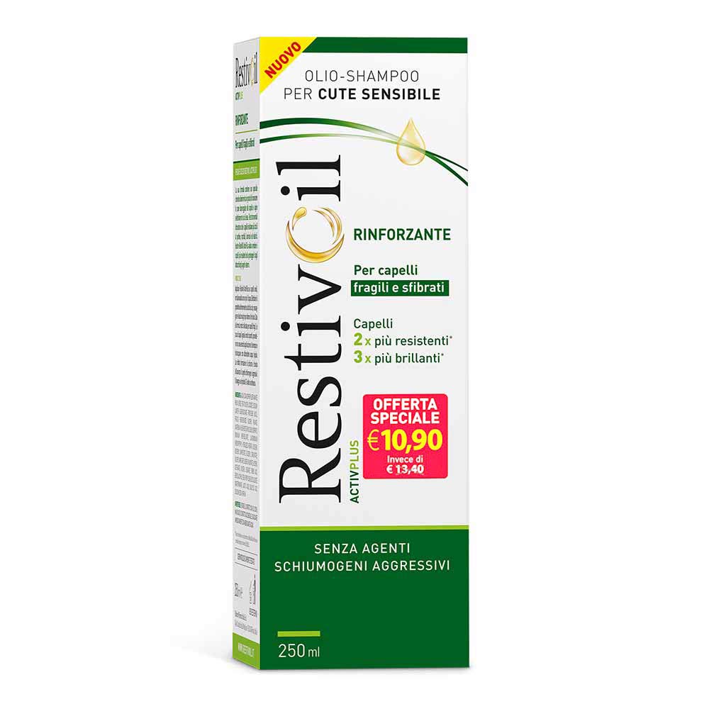 RESTIVOIL Activ Plus - șampon-ulei fortifiant pentru păr fragil și deteriorat, 250ml