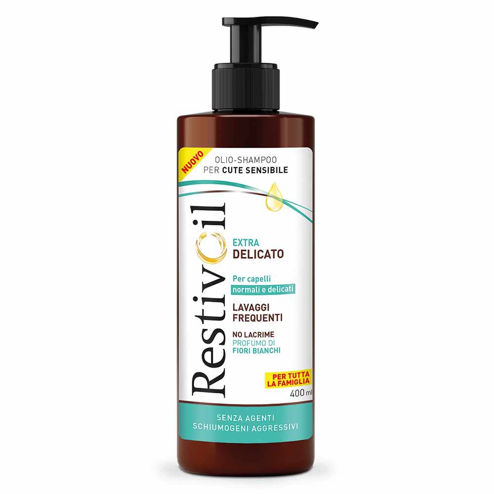 RESTIVOIL Șampon-ulei extra delicat pentru scalp sensibil și păr delicat, 400ml