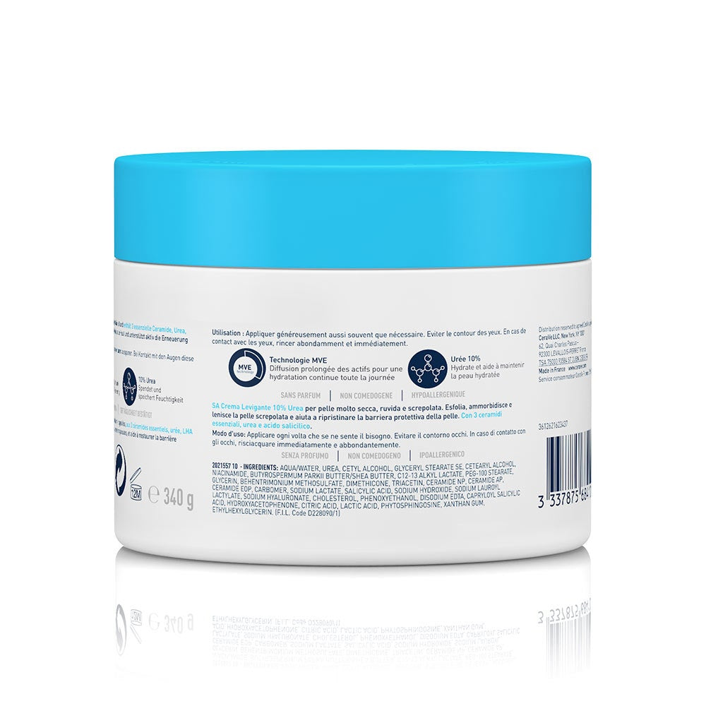 CERAVE SA Cremă netezitoare cu 10% uree, 340 g