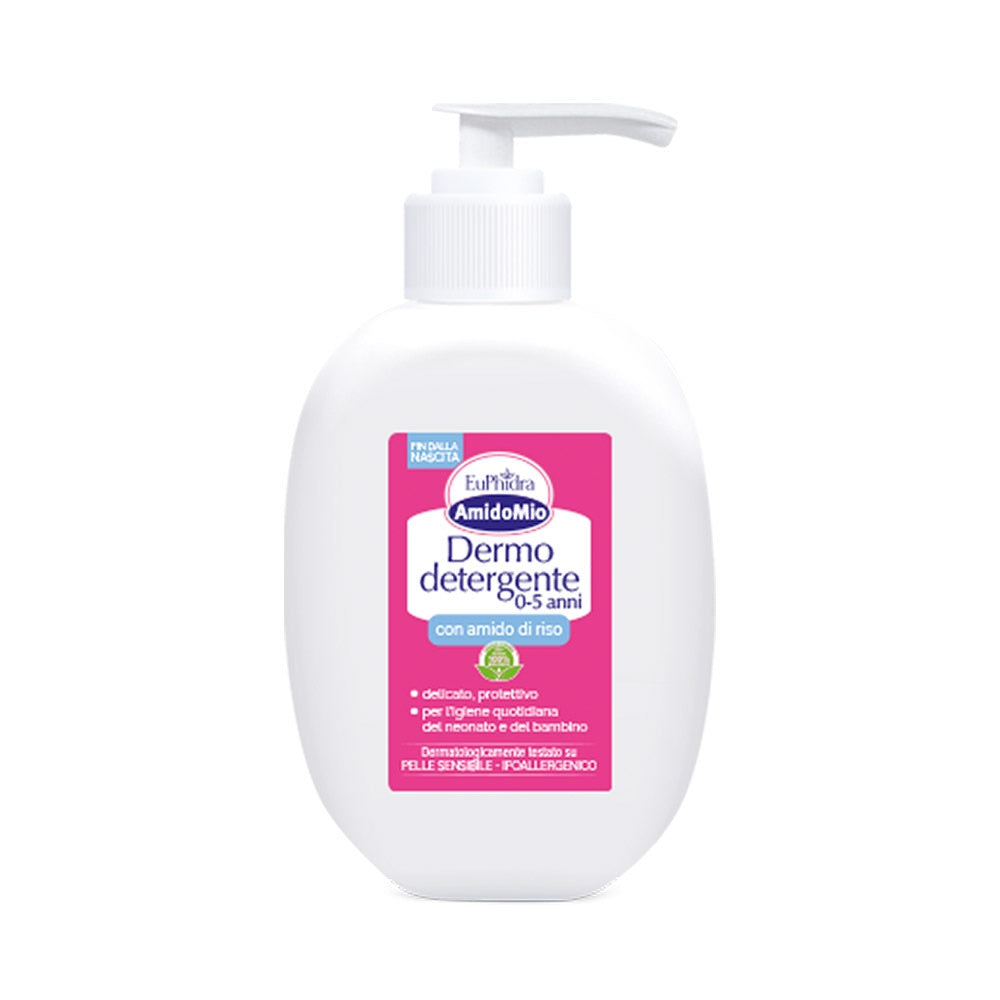 EUPHIDRA AmidoMio Dermo-Detergent 0–5 Ani Hidratant și Protector, 400 ml