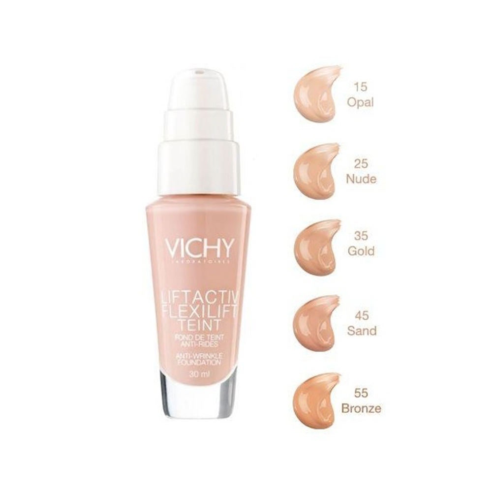 VICHY Liftactiv Flexiteint SPF20 – Fond de ten cu efect lifting, nuanța 15 Opal, 30 ml