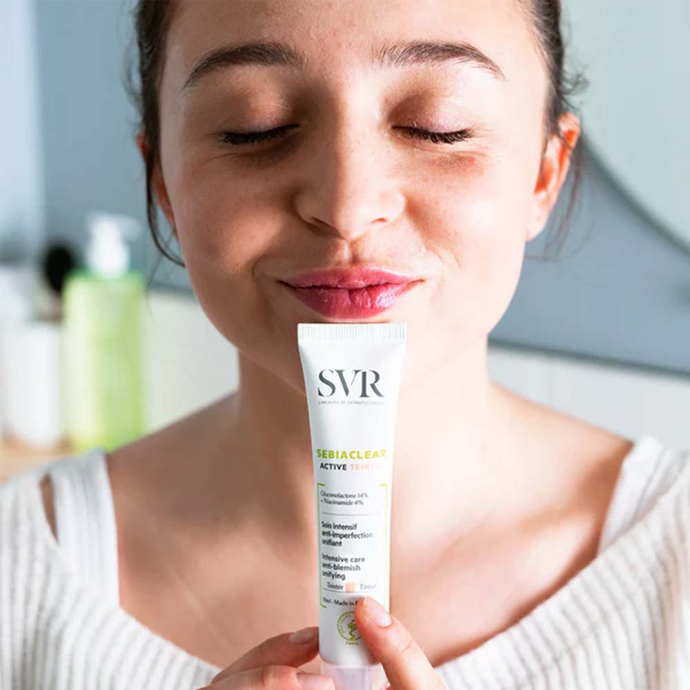 SVR Sebiaclear - Active Teinté - tratament nuanțator uniformizant anti-imperfecțiuni, 40ml