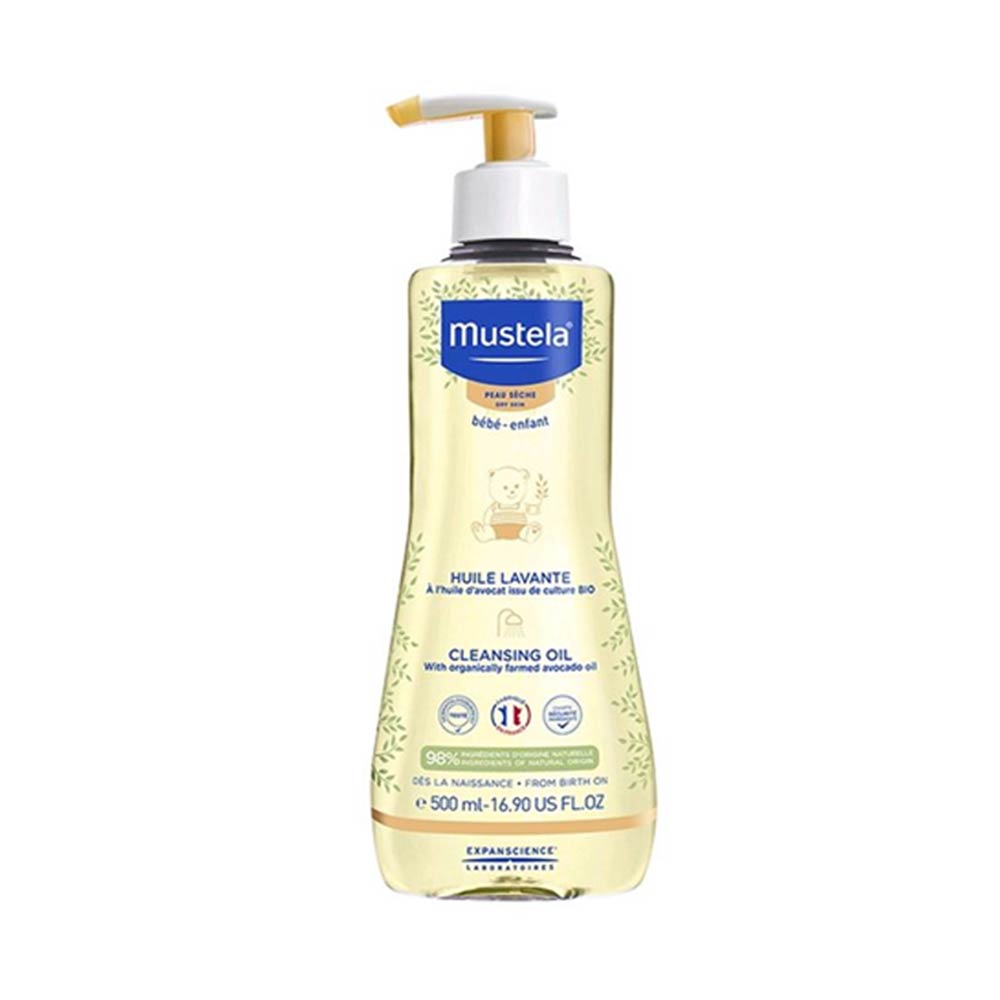 MUSTELA Ulei de baie pentru curățare, 500 ml
