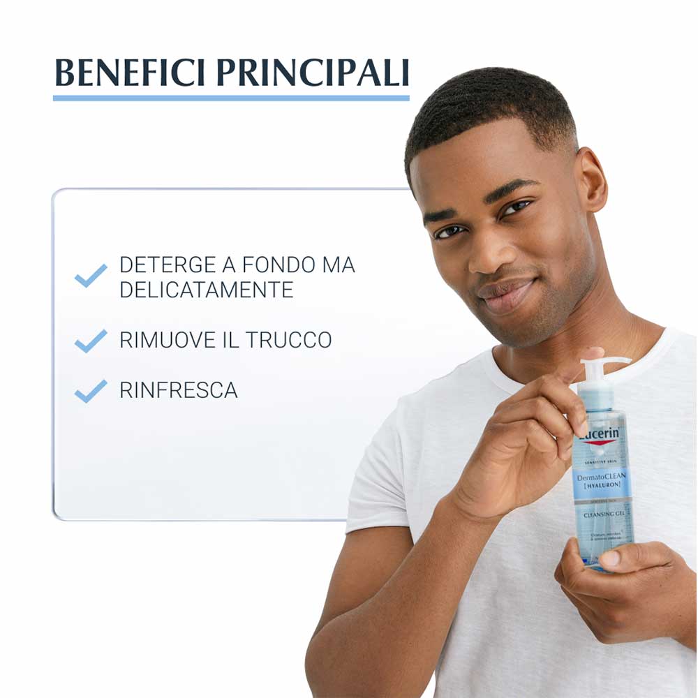 EUCERIN DermatoCLEAN - [HYALURON] Gel de curățare pentru ten normal și mixt 200 ml