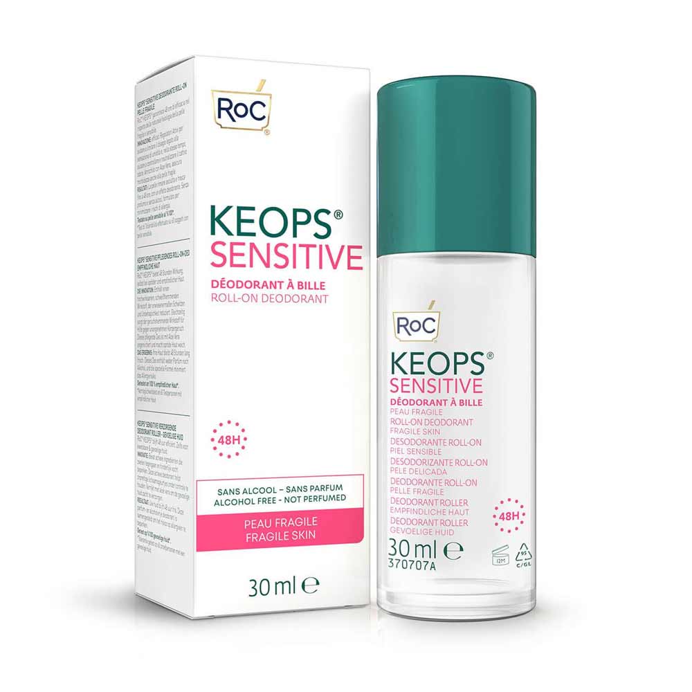 RoC Keops Deodorant roll-on 48h pentru piele sensibilă