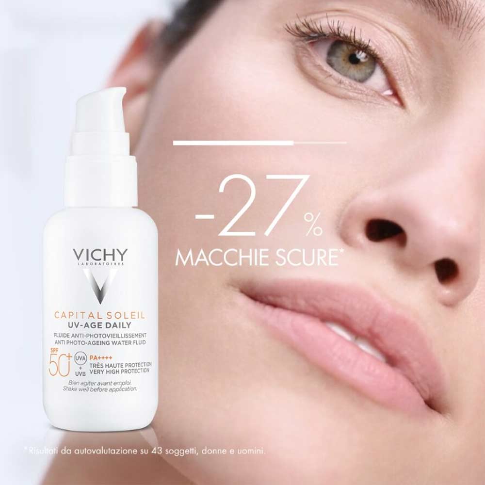 VICHY Capital Soleil UV-Age Daily SPF50+ – Fluid corector anti-fotoîmbătrânire 40 ml