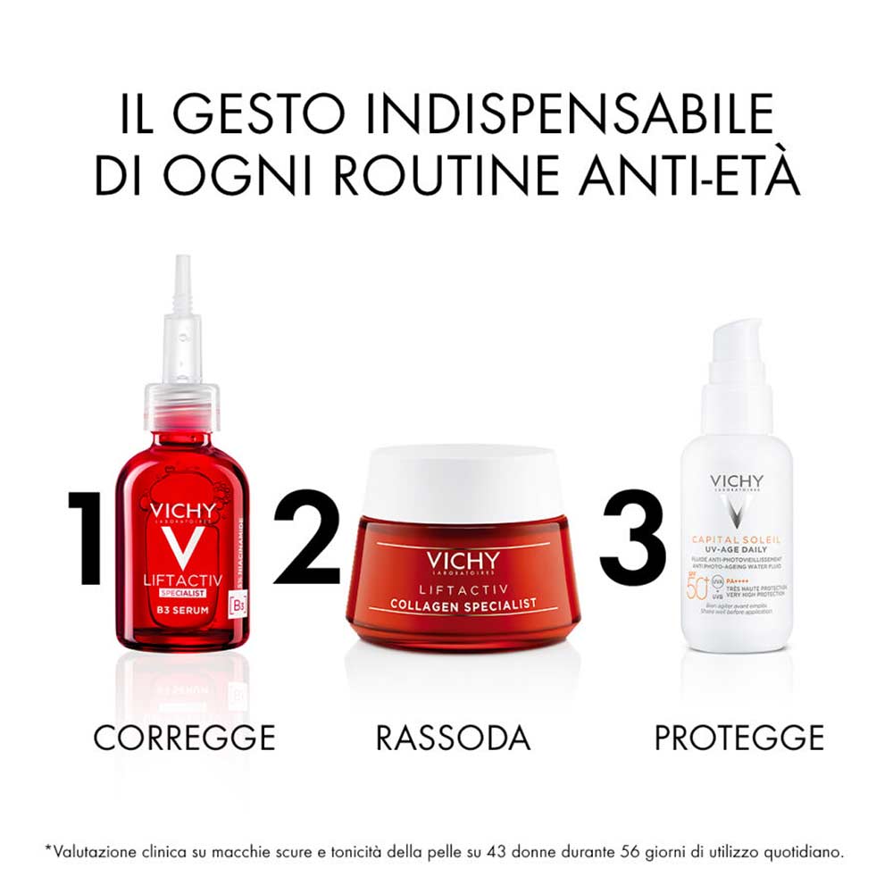 VICHY Capital Soleil UV-Age Daily SPF50+ – Fluid corector anti-fotoîmbătrânire 40 ml