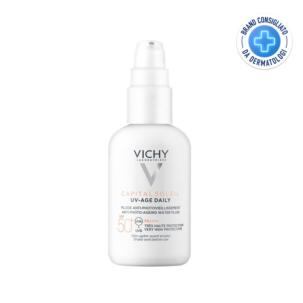 VICHY Capital Soleil UV-Age Daily SPF50+ – Fluid corector anti-fotoîmbătrânire 40 ml