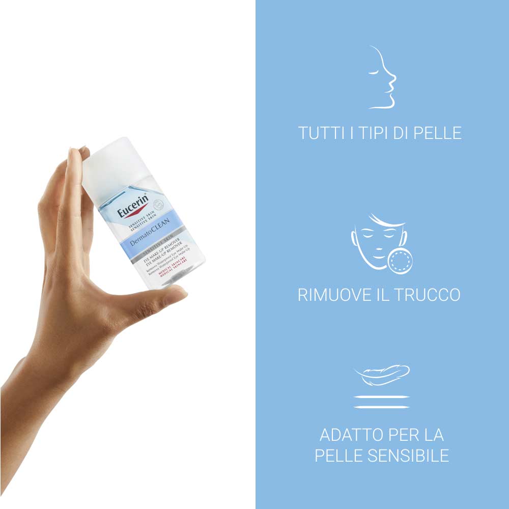 EUCERIN DermatoCLEAN - Demachiant waterproof pentru ochi 125 ml