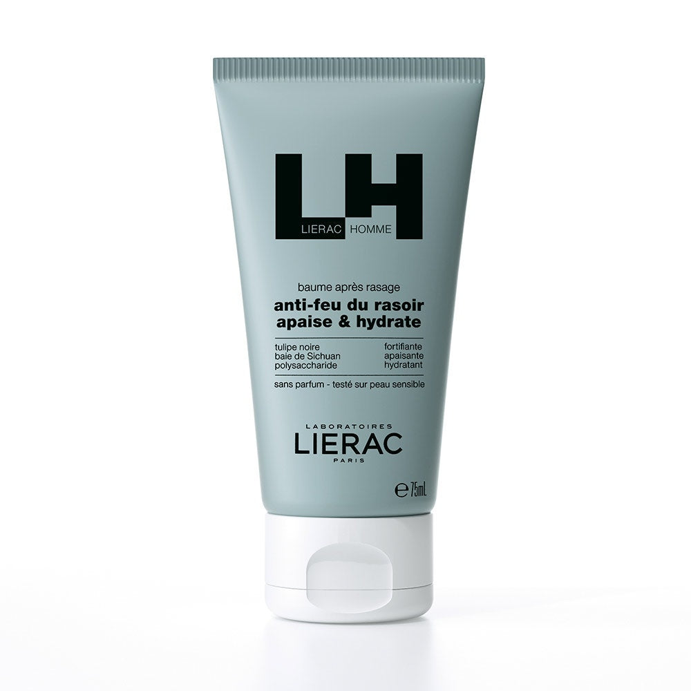 LIERAC Homme – Balsam hidratant și calmant după ras, 75 ml