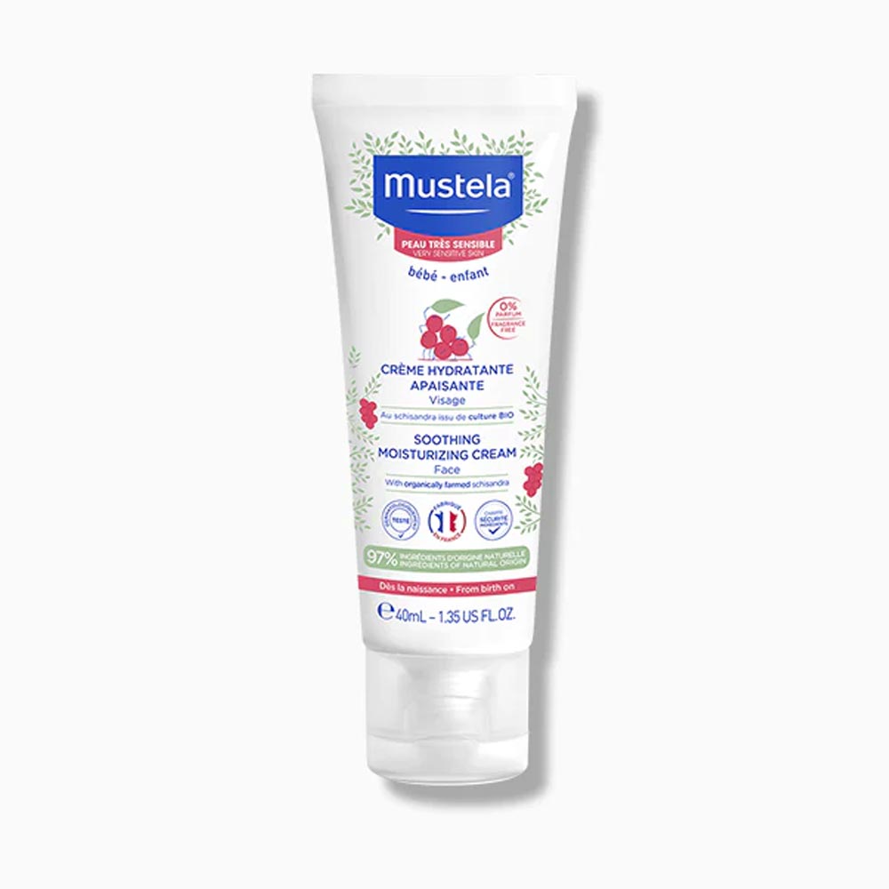 MUSTELA Cremă hidratantă și calmantă pentru față, pentru piele hipersensibilă, 40 ml