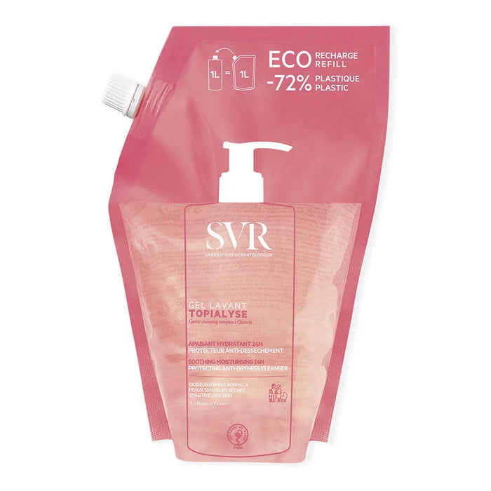 SVR – Topialyse Gel de Curățare Refill Calmant și Anti-Uscăciune 24H, 1 L