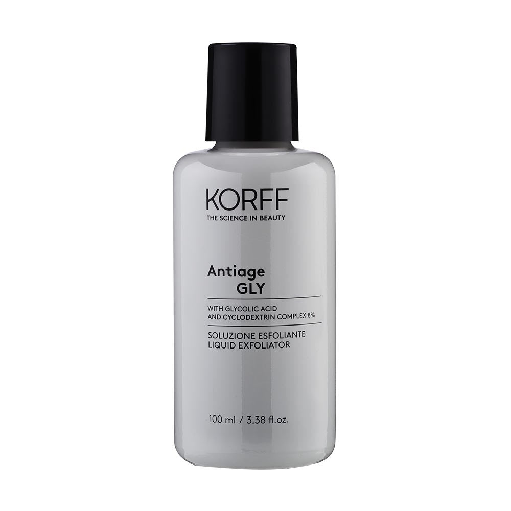KORFF Antiage GLY – Soluție exfoliantă anti-age cu acid glicolic 8%, 100 ml