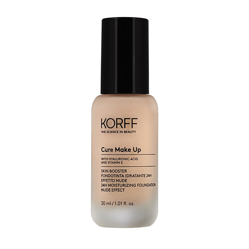 KORFF Cure Make Up Skin Booster – Fond de ten hidratant 24H efect nude, nuanța 05, 30 ml