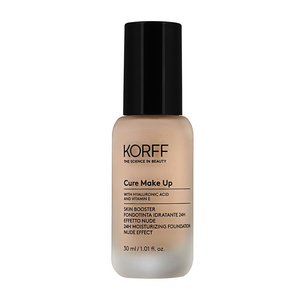 KORFF Cure Make Up Skin Booster – Fond de ten hidratant 24H efect nude, nuanța 06, 30 ml