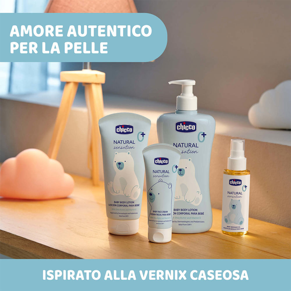 CHICCO Natural Sensation - Cremă pentru fața bebelușilor 0 luni+, 50 ml