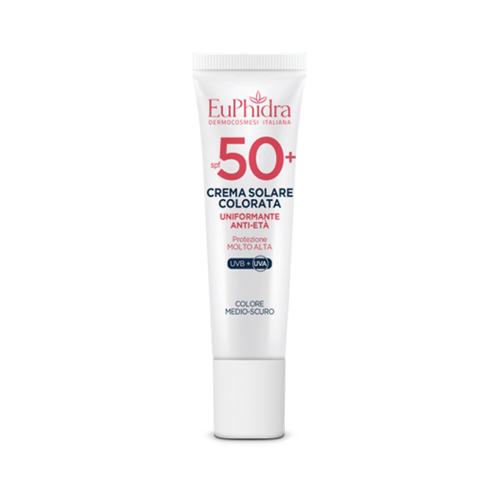 EUPHIDRA KA Cremă Solară Colorată pentru Față SPF50+ Nuanță Mediu-Închis