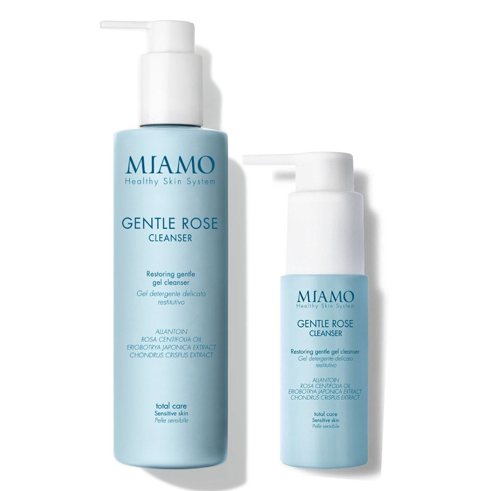 MIAMO Total Care - duo Gentle Rose Cleanser produs de curățare, 250ml + Travel Size 50ml
