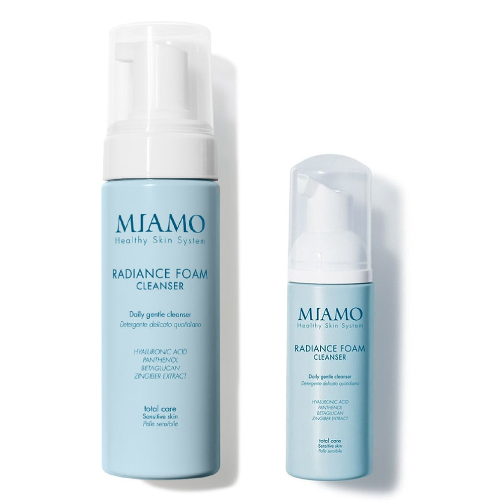 MIAMO Total Care - duo Radiance Foam produs de curățare pentru față, 150ml + Travel Size 50ml