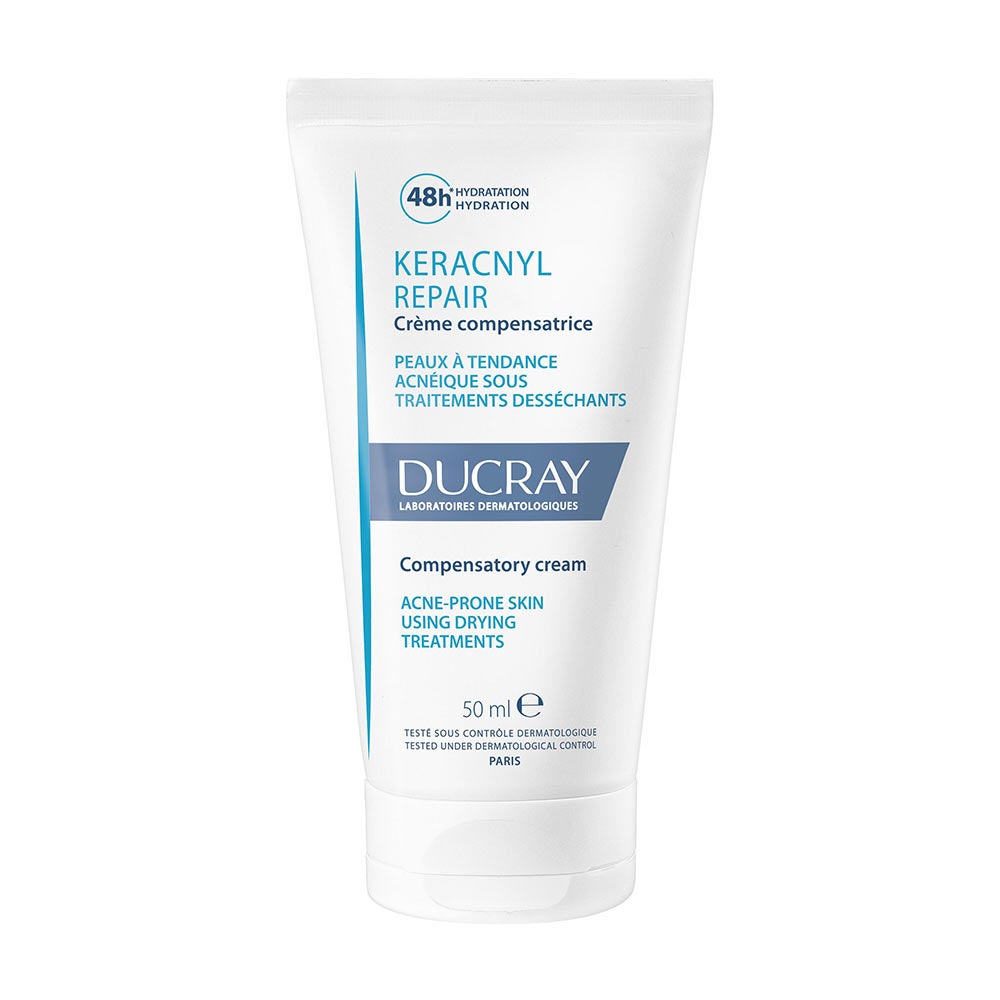 DUCRAY Keracnyl Repair – Cremă compensatoare pentru pielea afectată de tratamente antiacneice, 50 ml