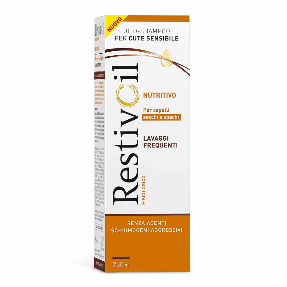 RESTIVOIL Șampon-ulei nutritiv pentru păr uscat și tern, 250ml