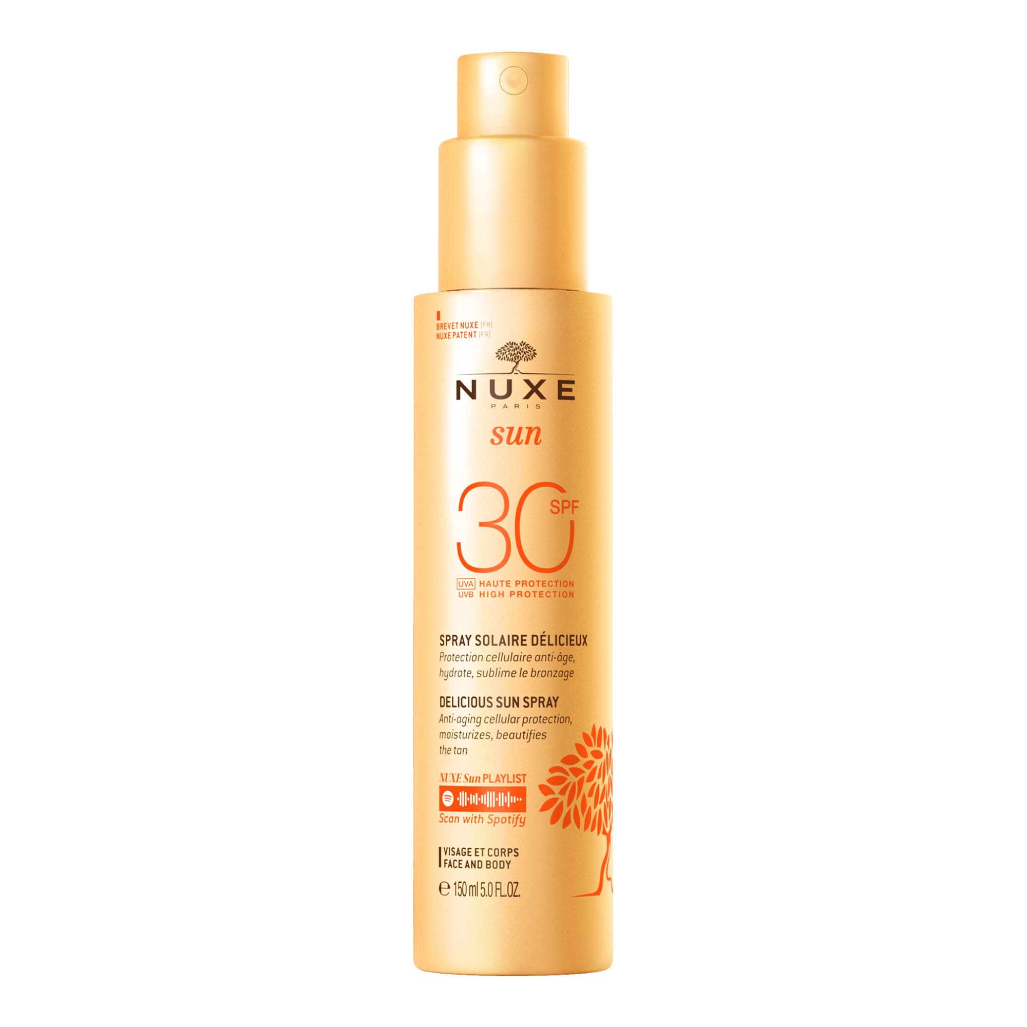 NUXE Sun Spray de protecție solară pentru față și corp SPF30