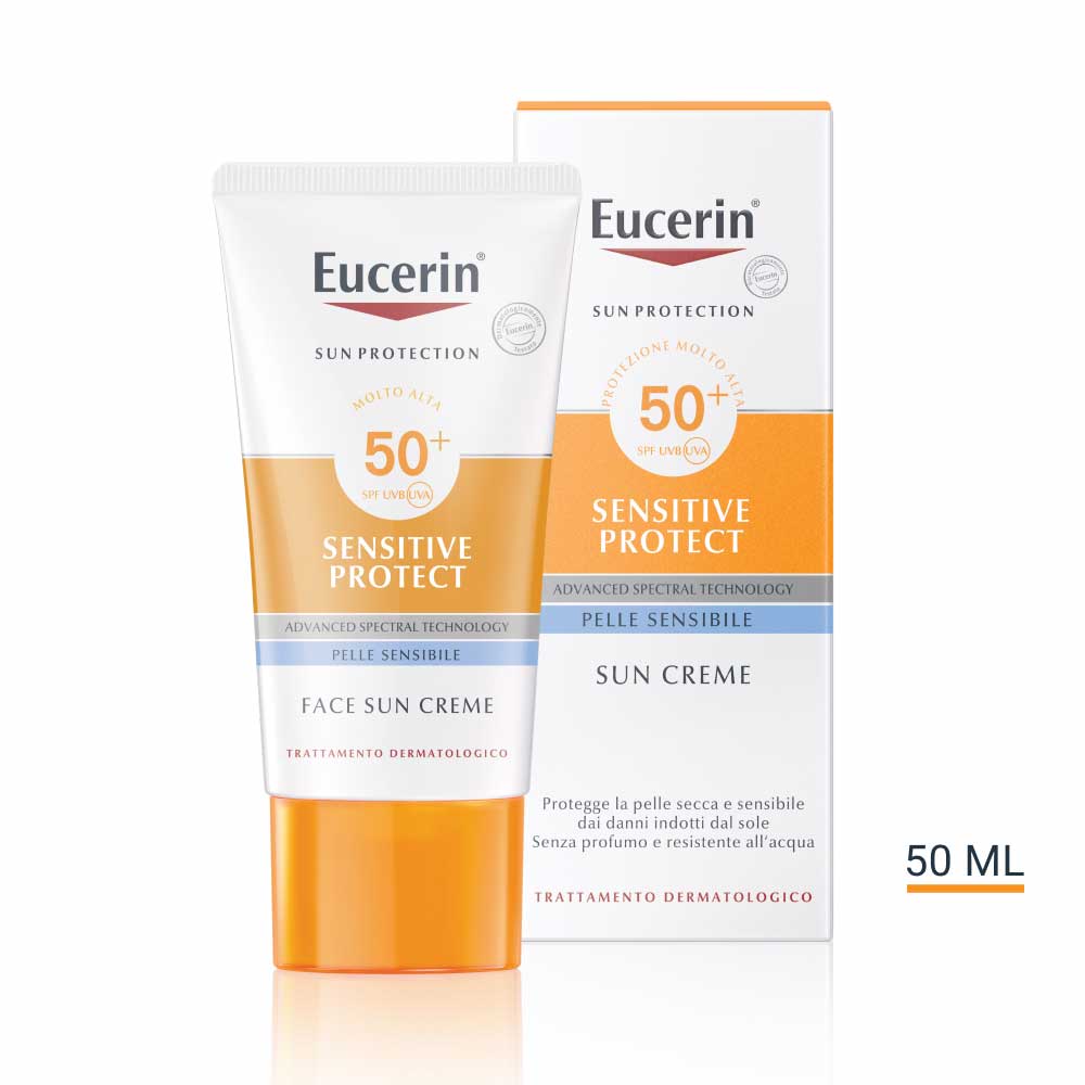 EUCERIN Sun Sensitive Protect – Cremă solară pentru față SPF 50+, 50 ml