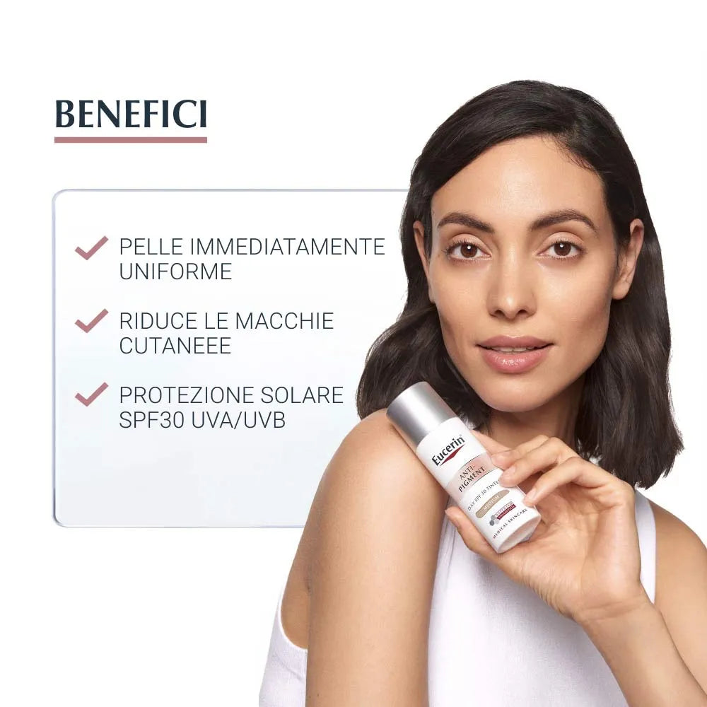EUCERIN Anti-Pigment Cremă de zi colorată SPF 30 Medium 50 ml