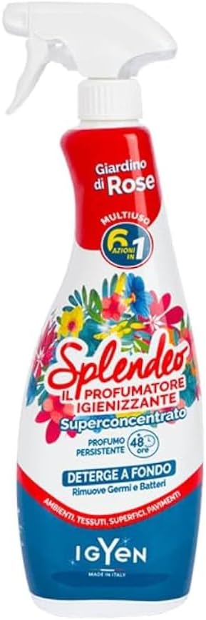 SPLENDEO Parfumant igienizant Giardino di Rose, 750 ml