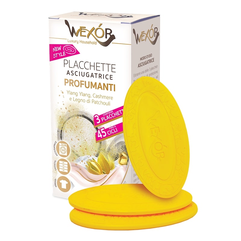 WEXOR Plăcuțe parfumate pentru uscător Ylang Cashmere, 3 bucăți