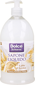 DOLCE SAPONE Săpun lichid Lapte și Ovăz cu pompiță, 1 L