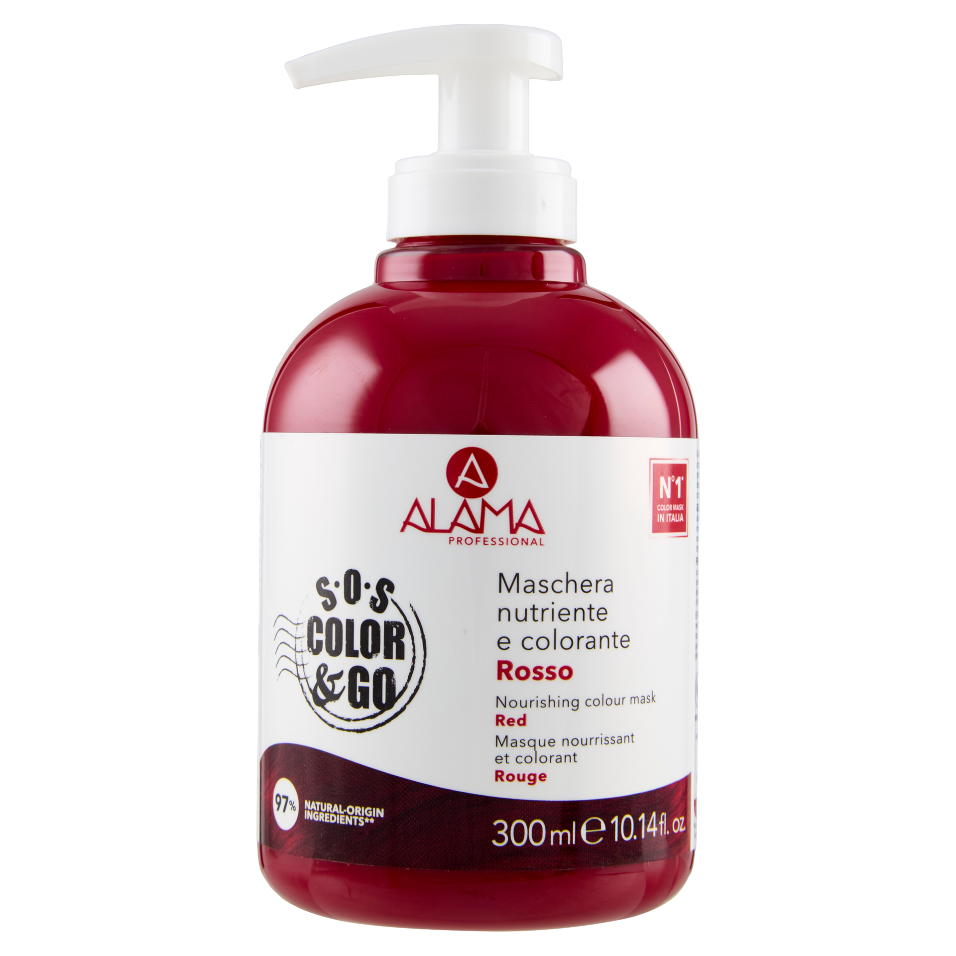 ALAMA S.O.S. Color&Go Mască nuanțatoare Roșu, 300 ml