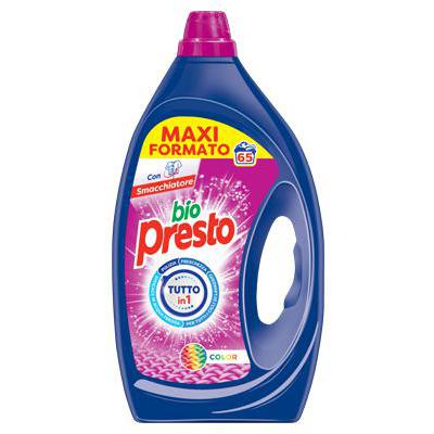 BIO PRESTO Color detergent lichid pentru rufe colorate, 65 spălări, 2925 ml
