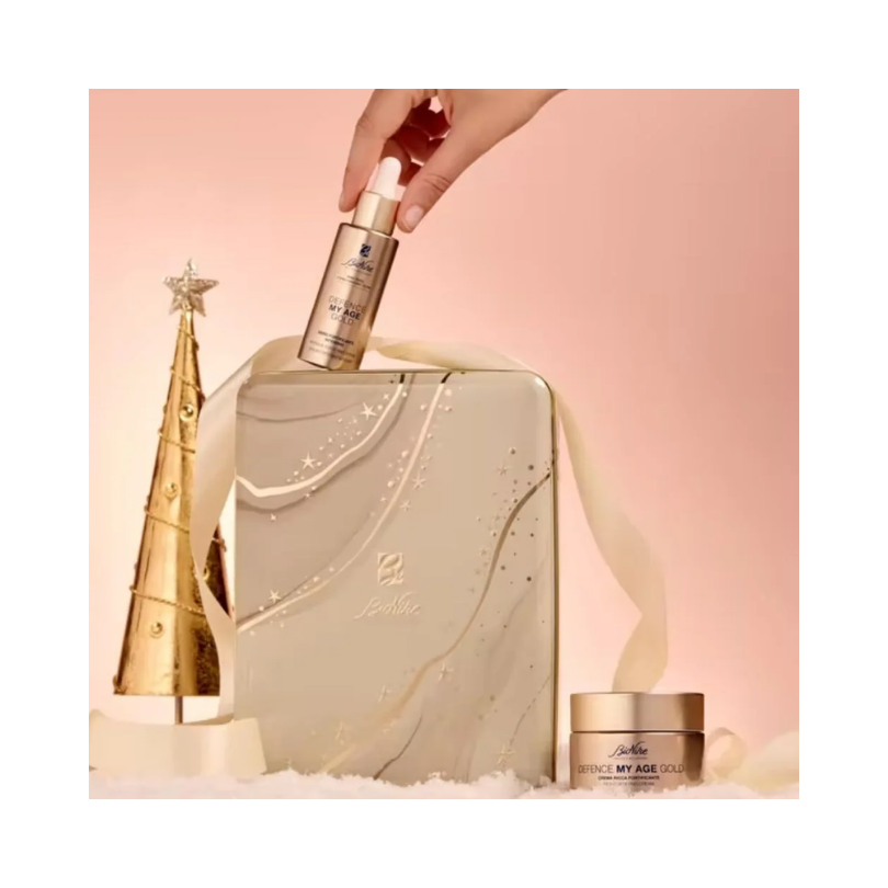 BIONIKE Defence My Age Gold CADOU – Ser Intensiv Fortifiant 30 ml + Cremă Bogată Fortifiantă 50 ml